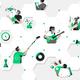 A Kickstarter promotional image for the blockchain project.